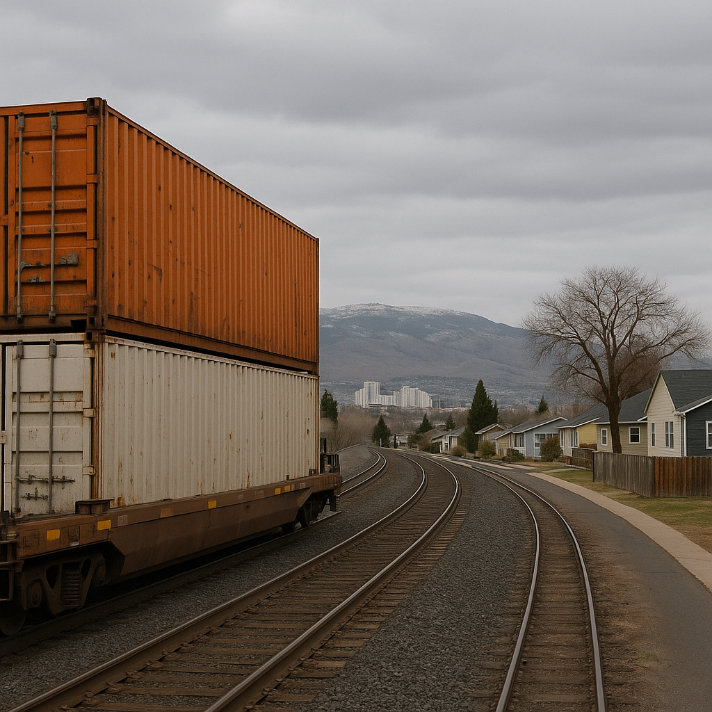 freight routes near residential areas Reno illustration for Freight routes near residential areas in Reno