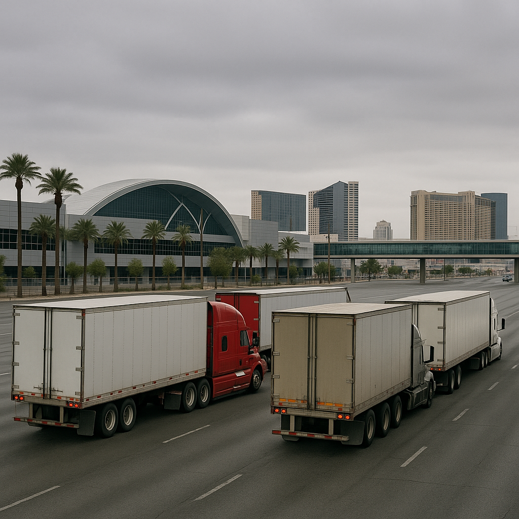 freight traffic during CES Nevada illustration for Freight traffic during CES and major conventions