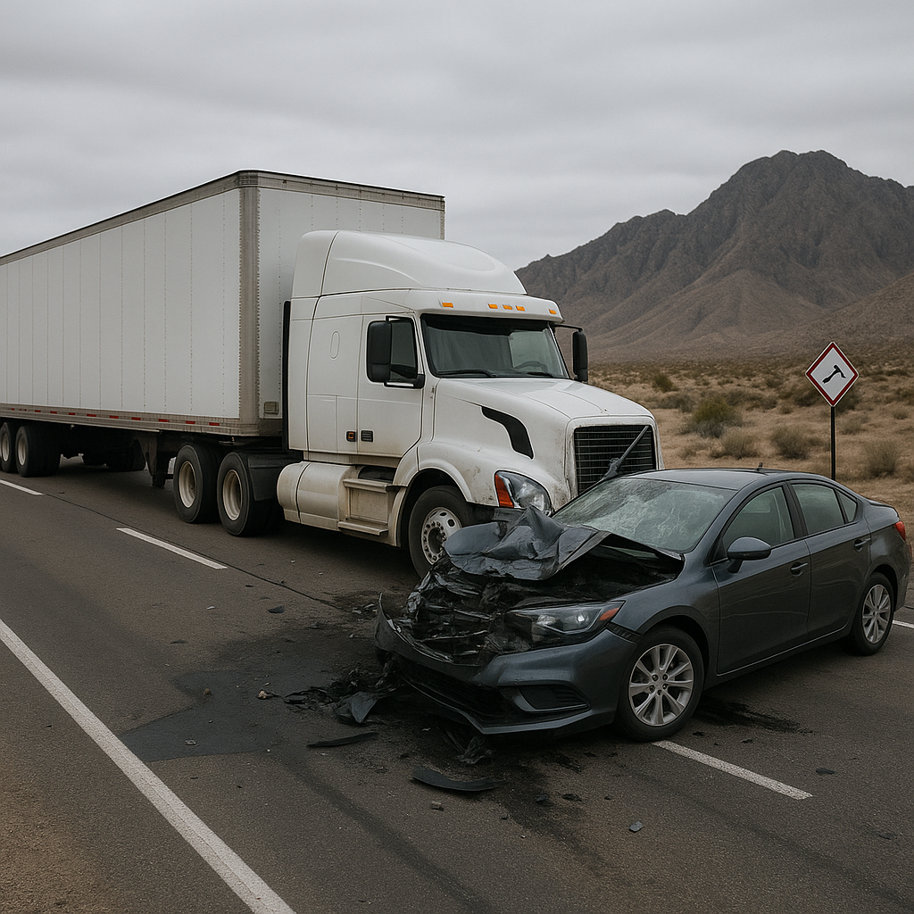 Illustration of How Arizona freight routes impact Nevada crash patterns
