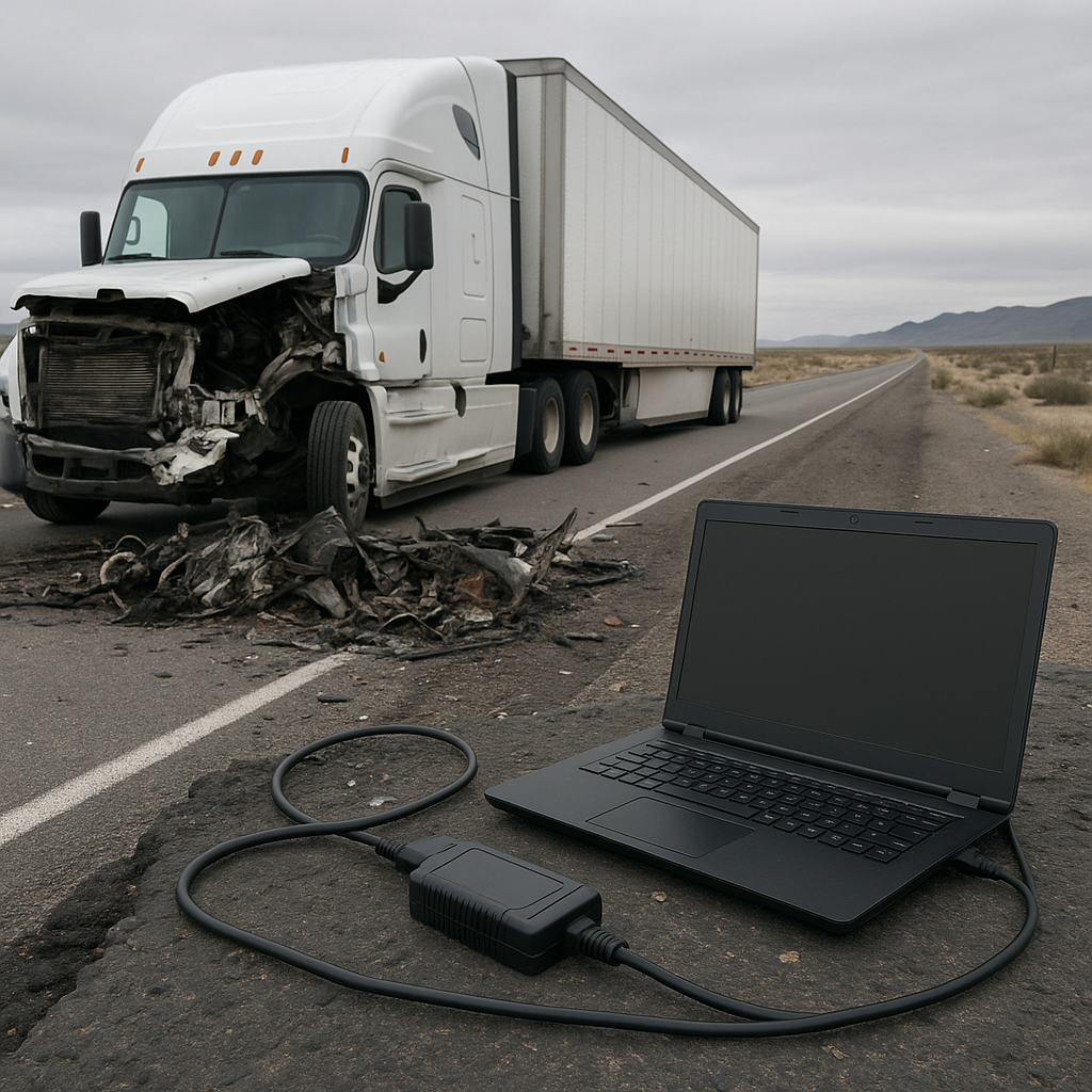 black box data collected Nevada truck accidents illustration for How black box data is collected after Nevada truck accidents