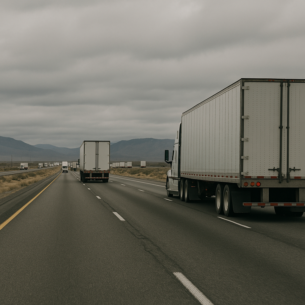 Illustration of How freight surges affect Nevada highways