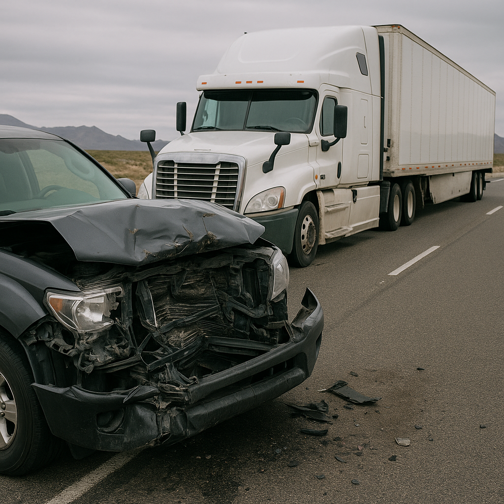 Illustration of How to identify dangerous Nevada truck crash patterns