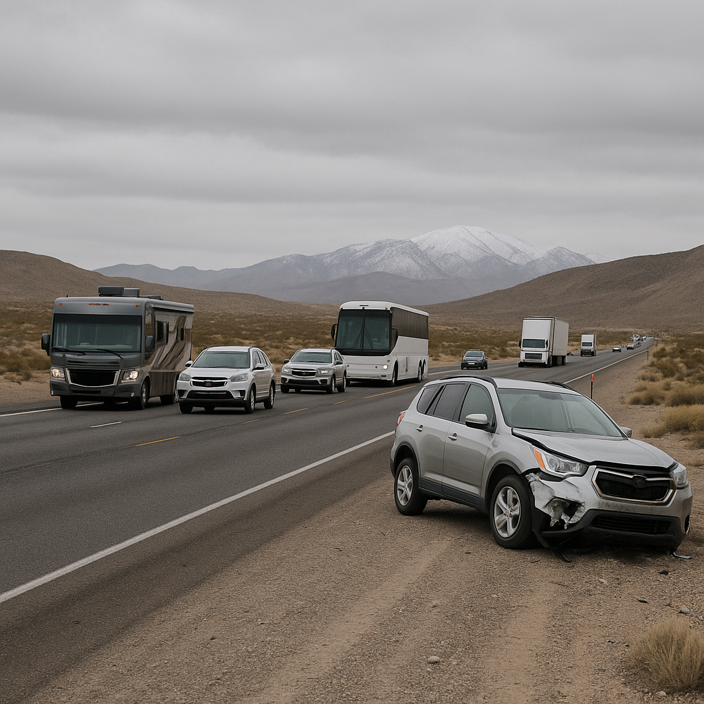 tourist traffic Nevada road conditions illustration for How tourist traffic interacts with Nevada road conditions