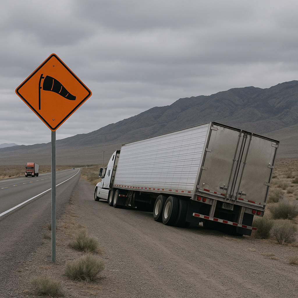 truck drivers respond Nevada wind advisories illustration for How truck drivers should respond to Nevada wind advisories