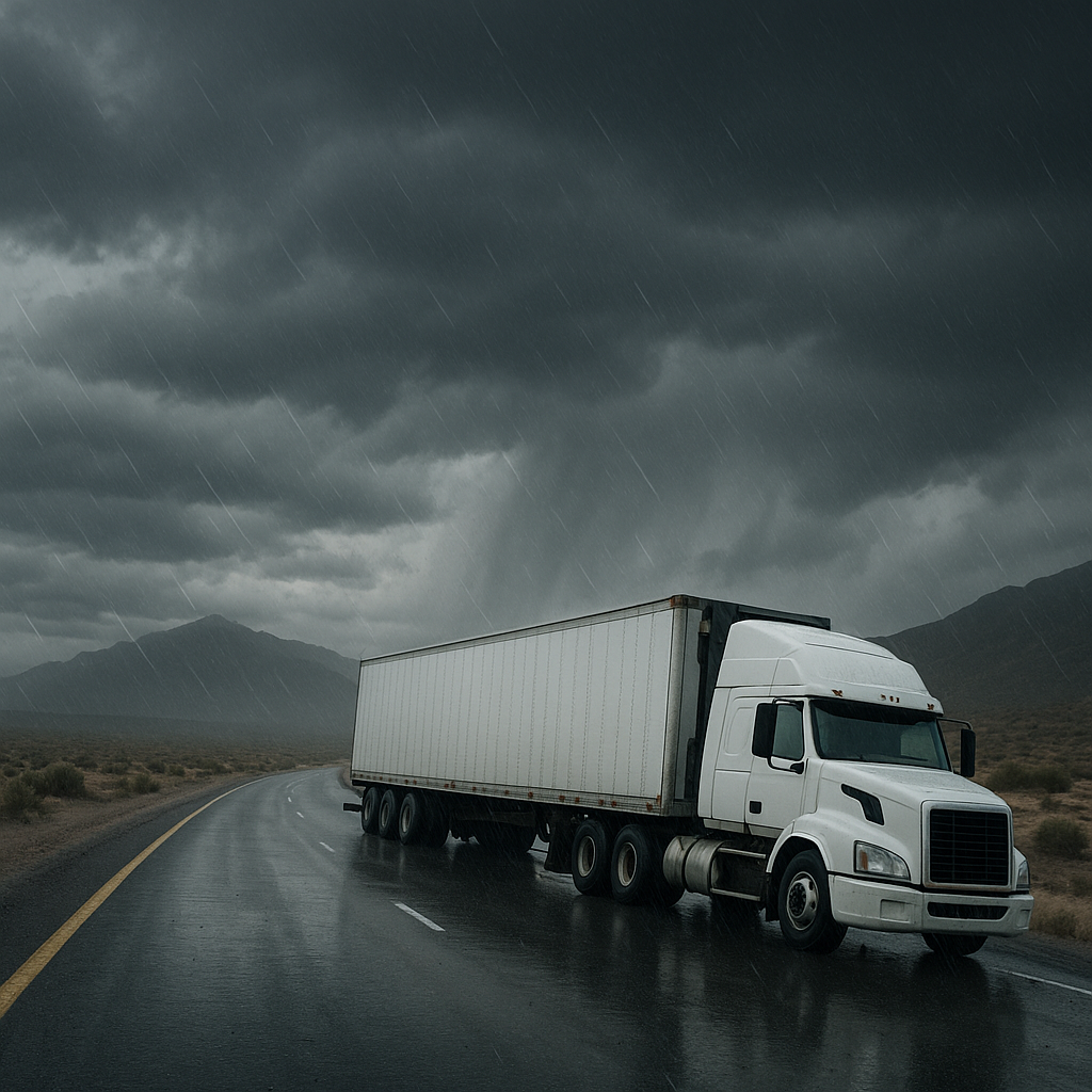 Nevada monsoon storms truck accident risks illustration for Nevada monsoon storms and truck accident risks