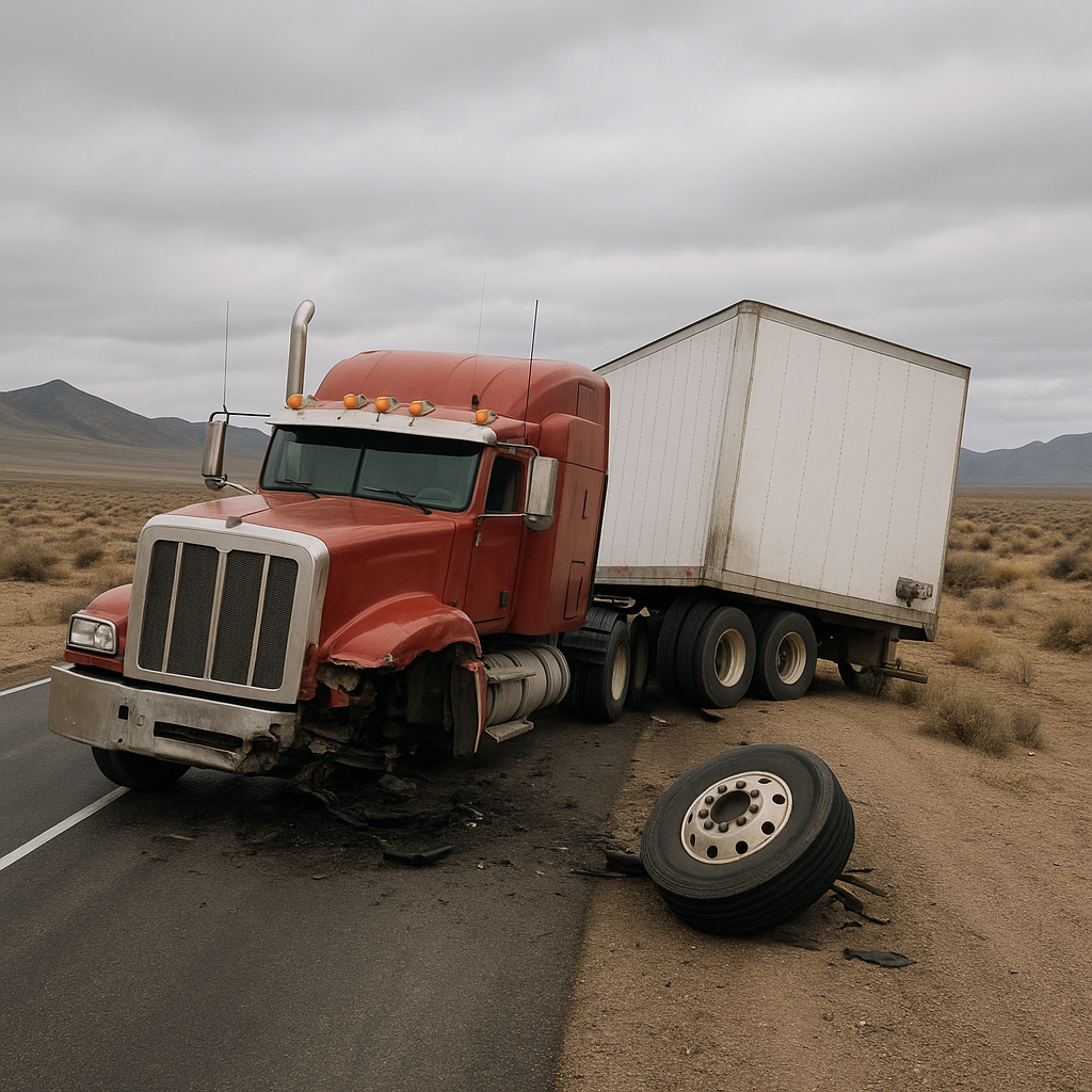 Illustration of Nevada Truck Accident Patterns Brake Failure: Analyzing Causes and Prevention Strategies