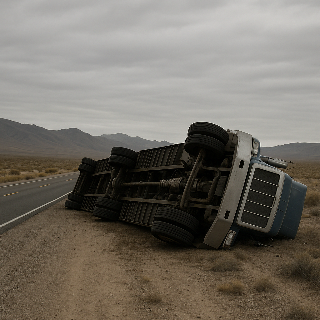 Illustration of Nevada Truck Accident Patterns Involving Rollovers: Key Insights on Nevada Truck Accident Patterns Rollovers