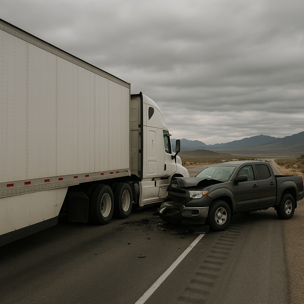 Illustration of Nevada Truck Crash Patterns Distracted Driving: Key Insights and Trends