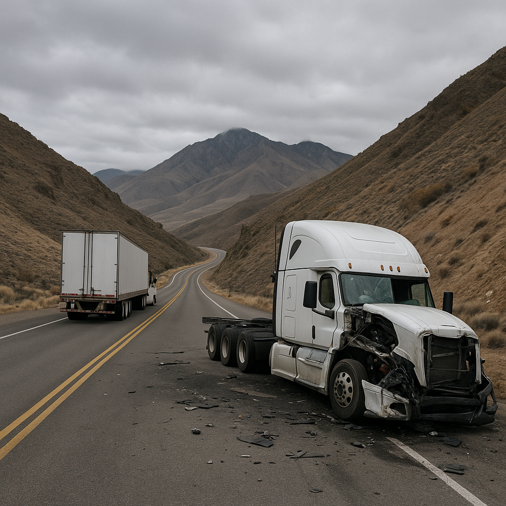 Nevada truck crash patterns mountain grades illustration for Nevada Truck Crash Patterns Involving Mountain Grades Reveal Key
