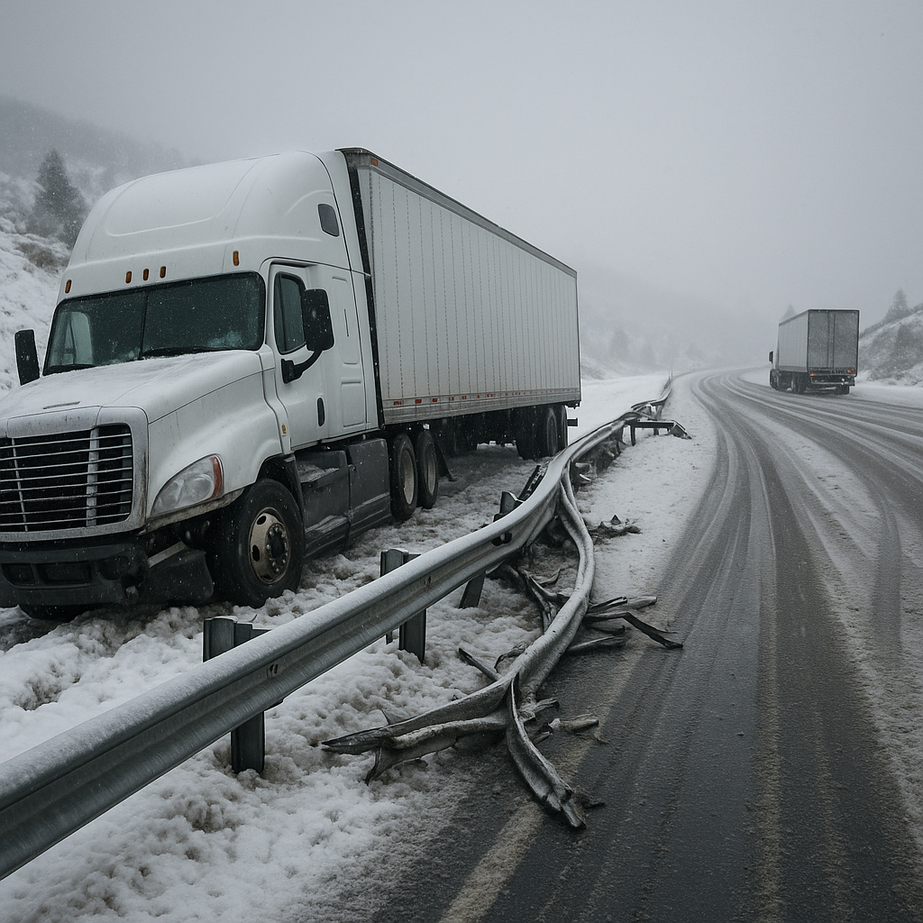 Nevada truck crash patterns snow ice illustration for Nevada Truck Crash Patterns Involving Snow and Ice Reveal Key Safety In