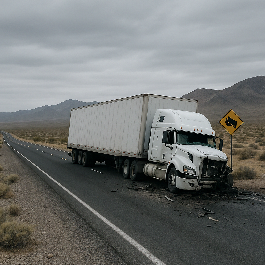 Illustration of Nevada Truck Crash Patterns Speeding Revealed