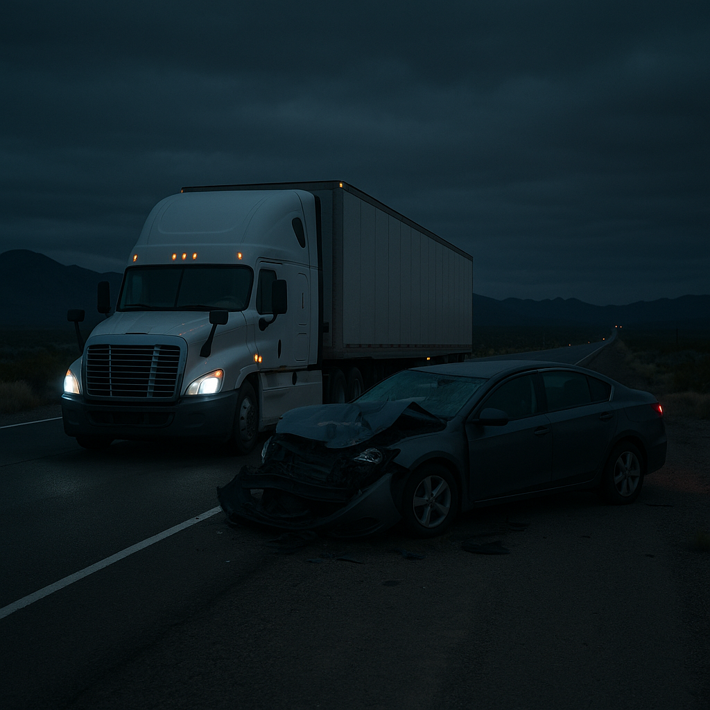 Illustration of Nighttime Truck Accident Trends Nevada: What You Need to Know
