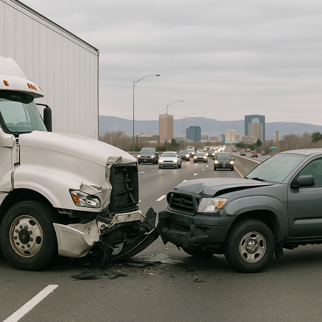Illustration of Rush Hour Truck Crash Trends Reno Reveal Alarming Patterns