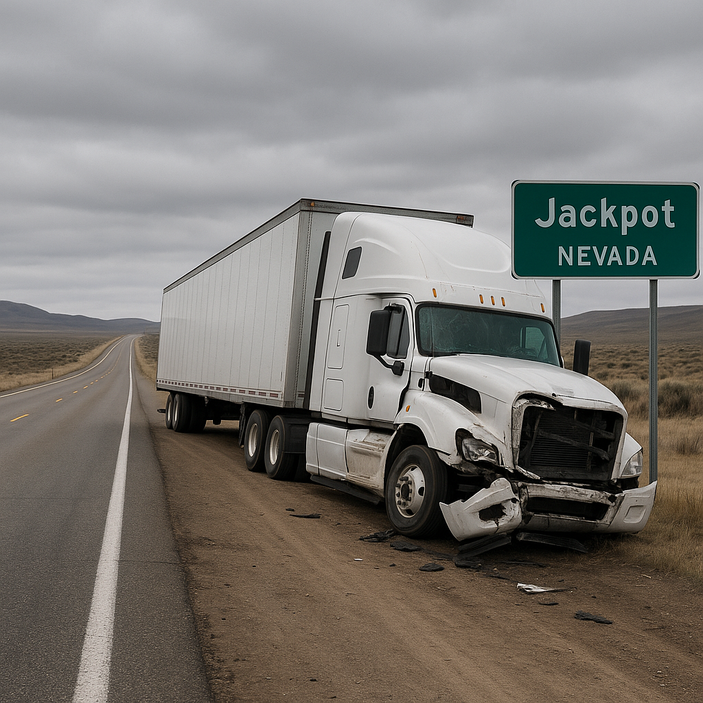 Jackpot Nevada truck accident hotspots illustration for Truck accident hotspots near Jackpot Nevada
