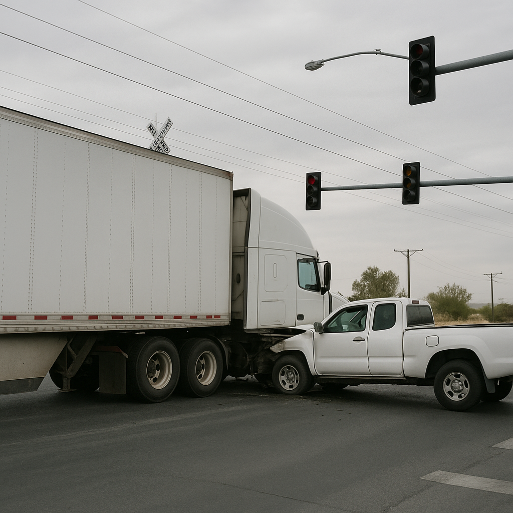 Decatur Boulevard truck crash risks illustration for Truck crash risks near Decatur Boulevard crossings