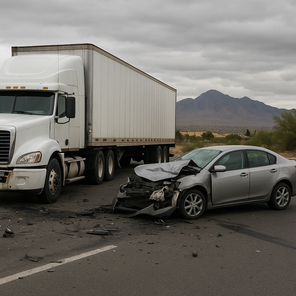 Illustration of Truck Crash Trends Near Centennial Hills: What You Need to Know