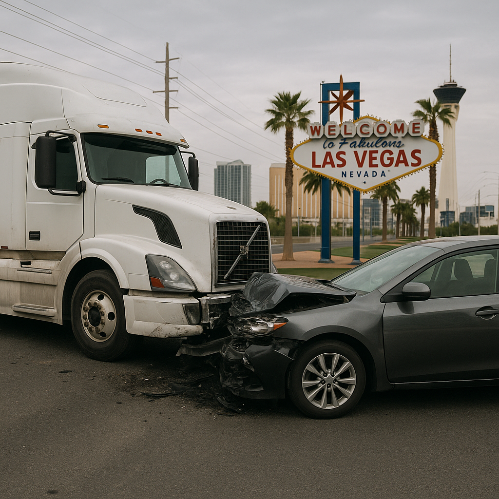 Illustration of Truck Crash Trends Near Downtown Las Vegas: What You Need to Know