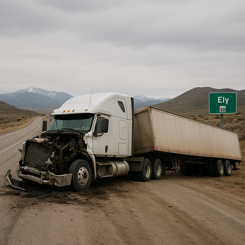 Illustration of Truck crash trends near Ely Nevada