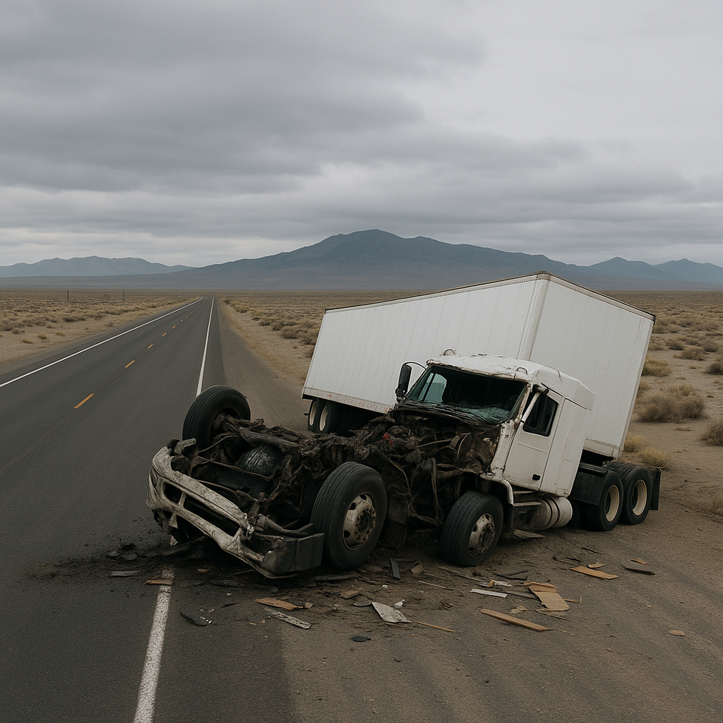 Illustration of Truck crash trends near Fallon Nevada