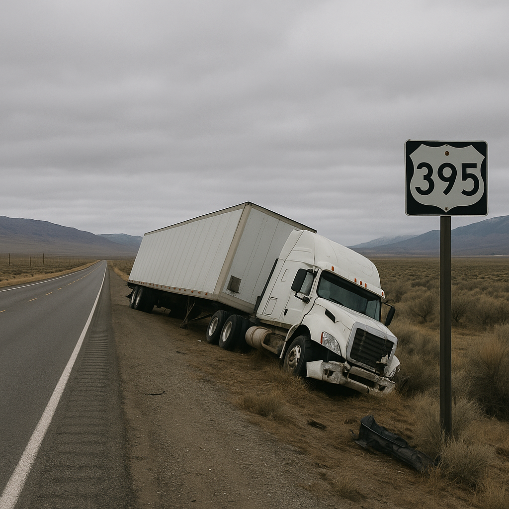 US-395 Nevada truck crashes illustration for Truck crashes near US-395 Nevada corridor