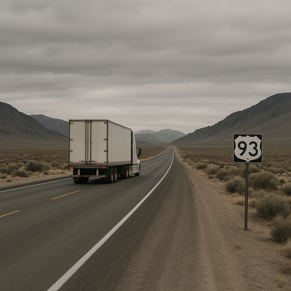 US-93 trucking corridor Nevada illustration for US-93 trucking corridor in Nevada