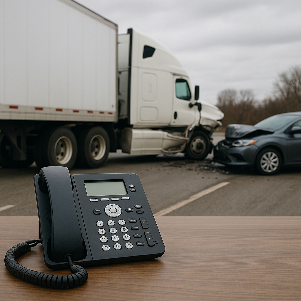 dispatcher questions truck accident illustration for What information dispatchers ask after truck accidents