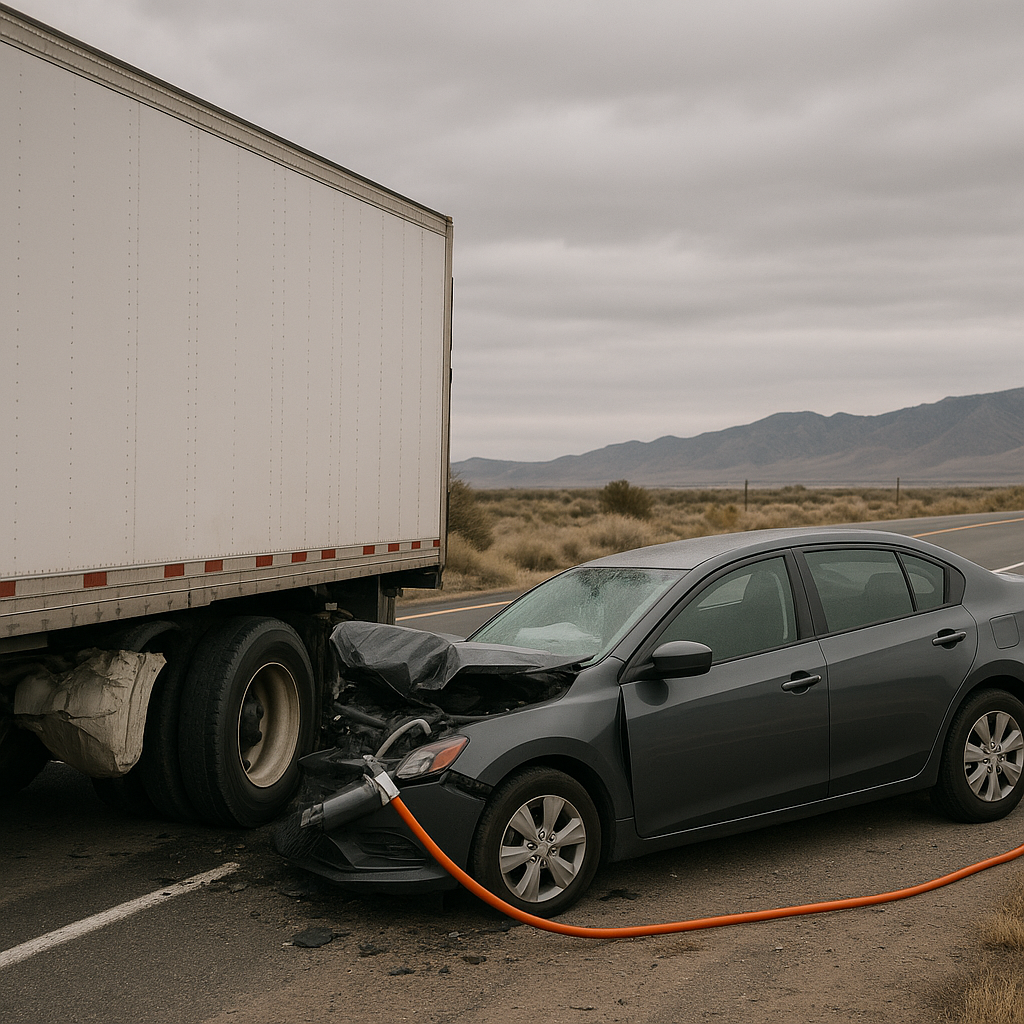 extrication needed Nevada truck crash illustration for When extrication is needed after Nevada truck crashes