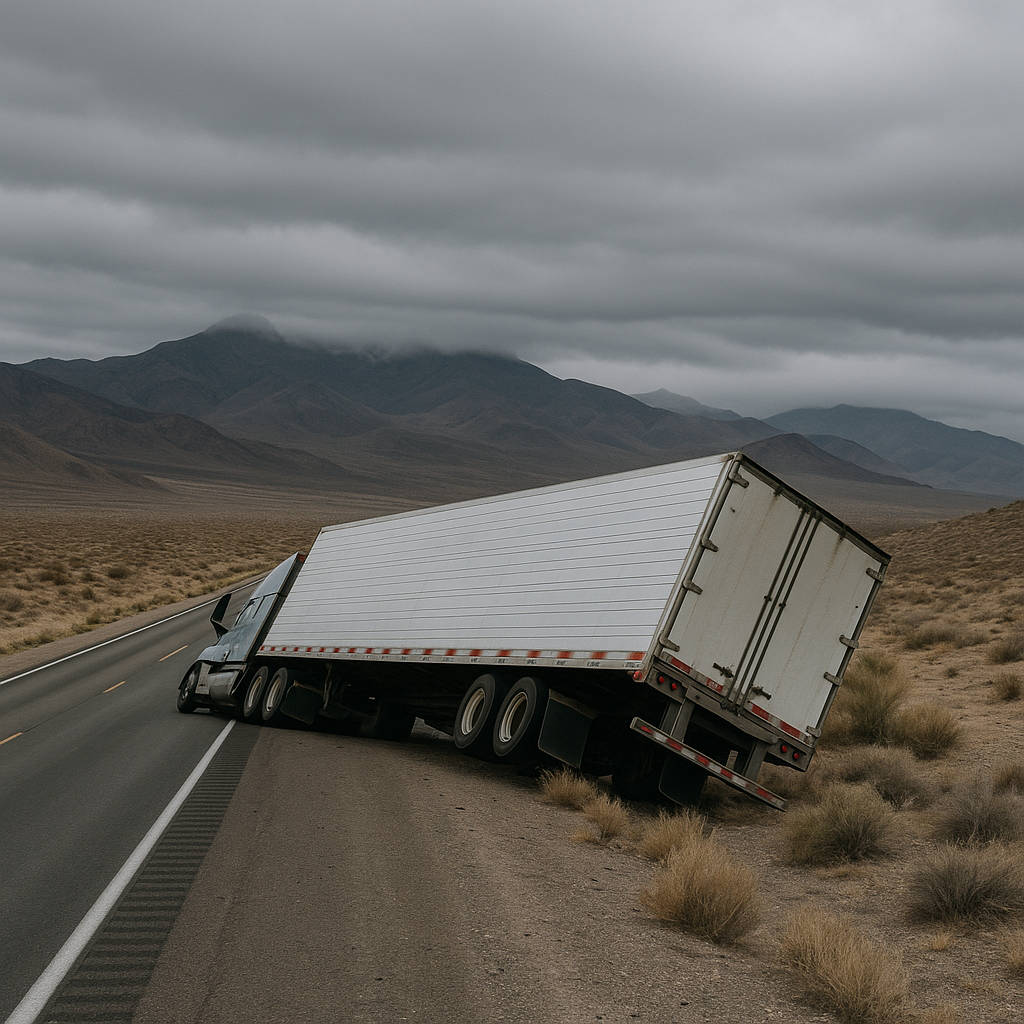 high winds cause truck accidents Nevada illustration for Why high winds cause truck accidents in Nevada