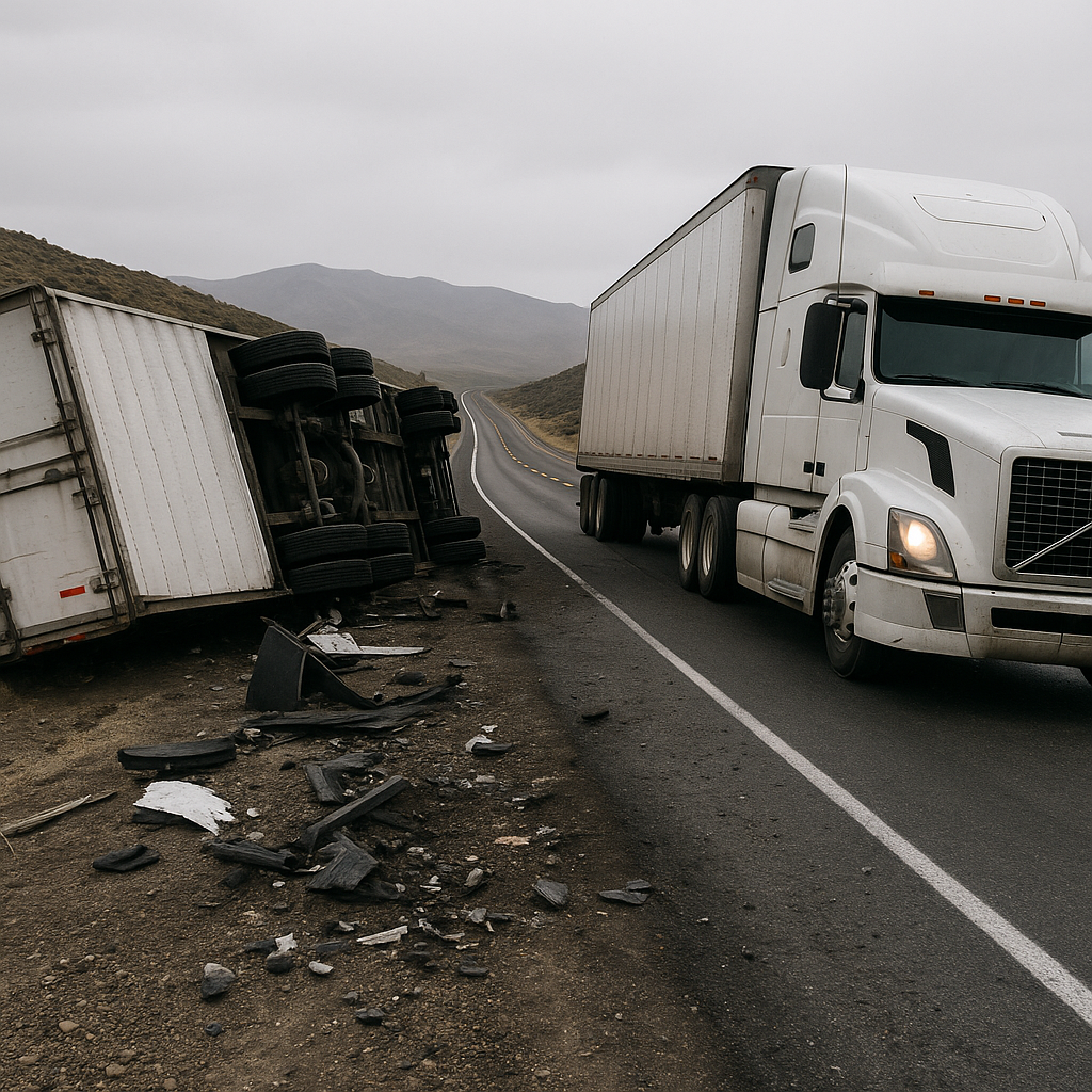 why US-95 dangerous semi truck crashes illustration for Why is US-95 dangerous for semi truck crashes
