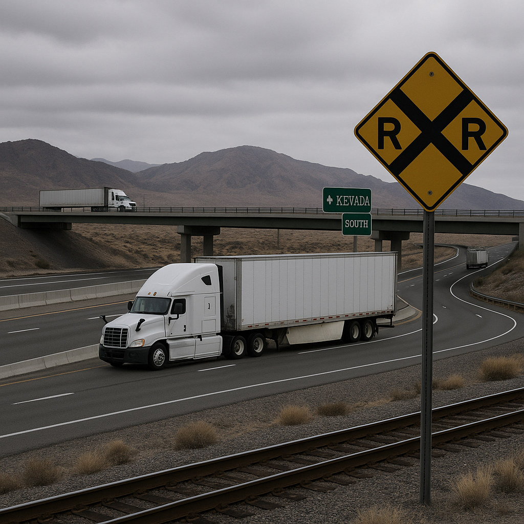 Nevada key freight crossroads illustration for Why Nevada is a key freight crossroads