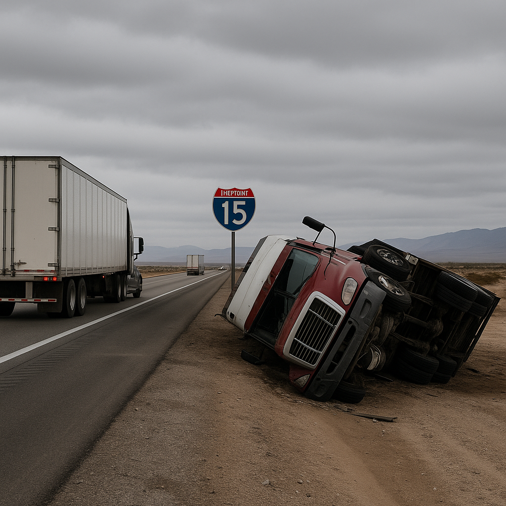 I-15 Nevada truck accidents illustration for Why truck accidents are common on I-15 in Nevada
