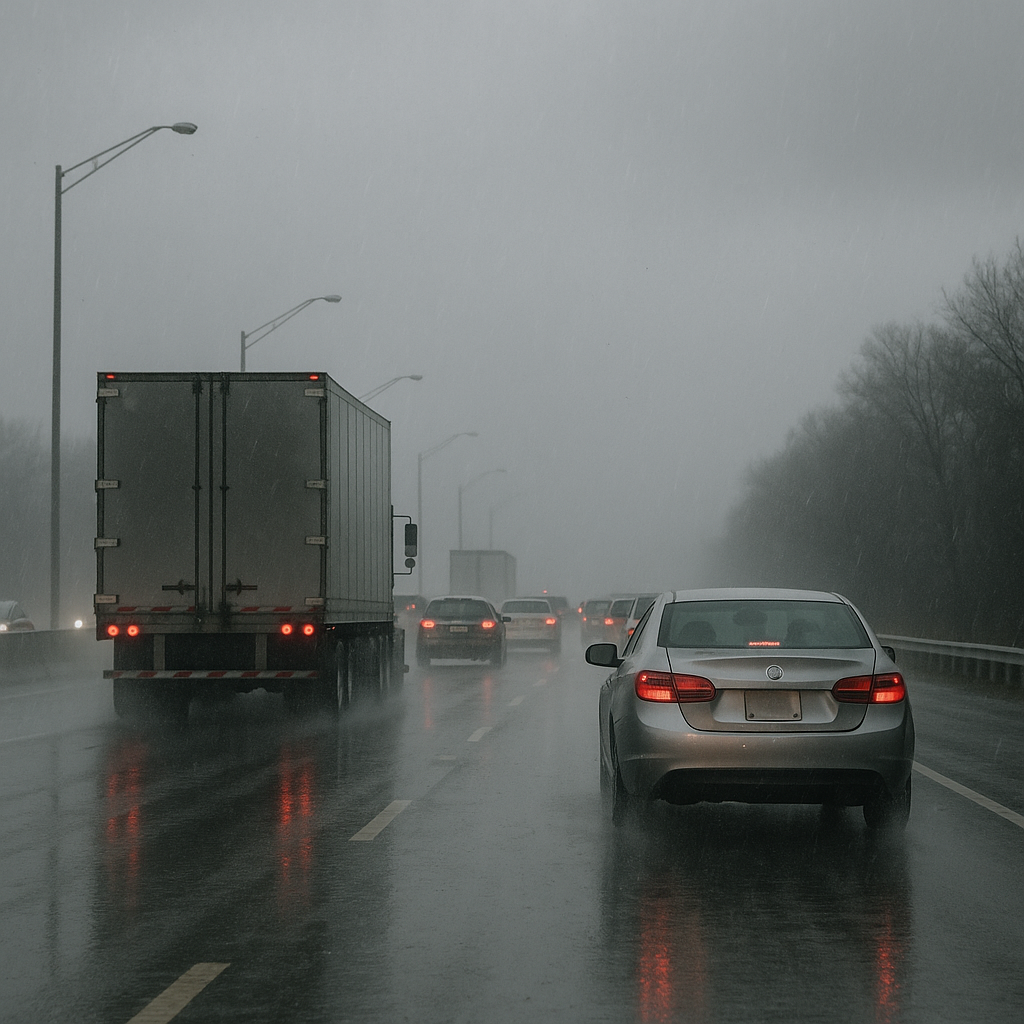 Illustration of Why weather causes sudden traffic slowdowns