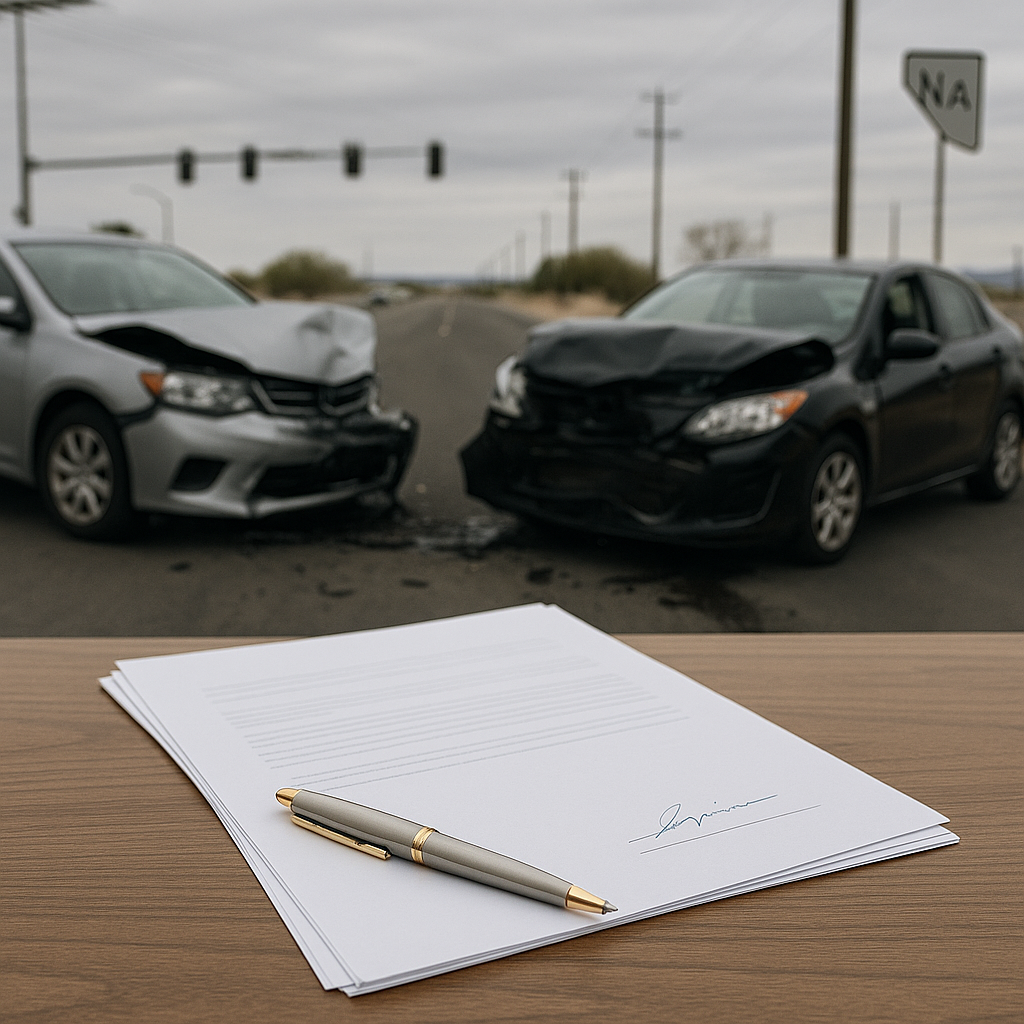 signed paperwork after crash Nevada illustration for Can I still recover damages if I signed paperwork