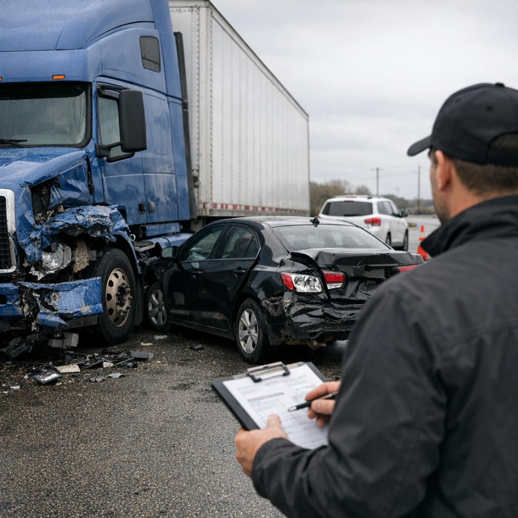 fraud suspected truck accident claim illustration for Fraud Suspected in Truck Accident Claim: What Happens Next?