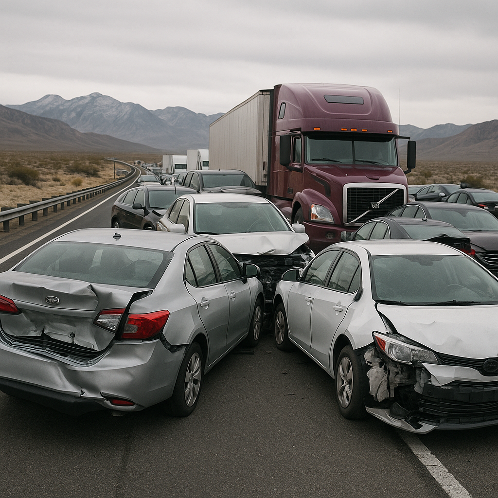 multi vehicle pileups Nevada common illustration for How common are multi vehicle pileups in Nevada