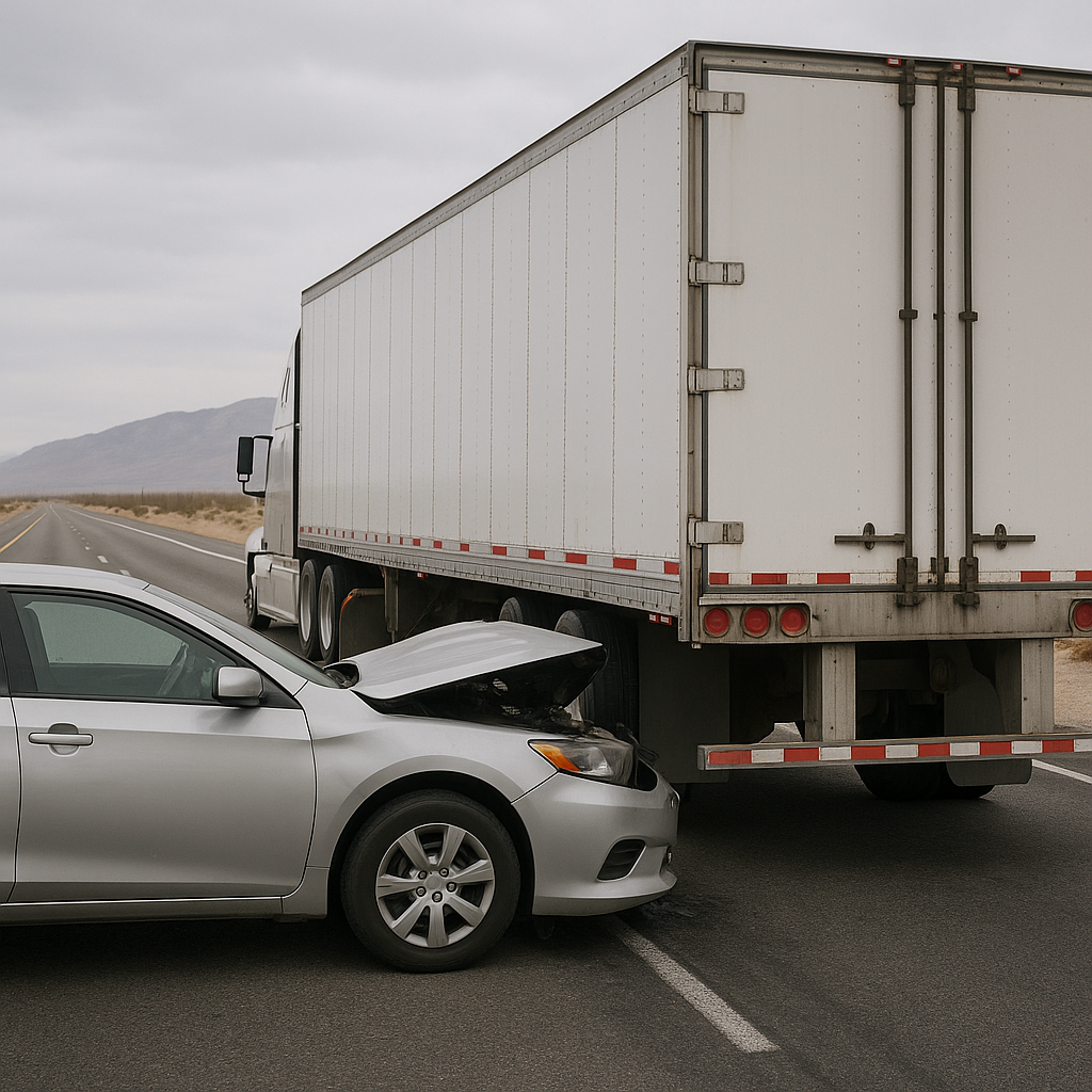 rear end truck crashes Nevada common illustration for How common are rear end truck crashes in Nevada
