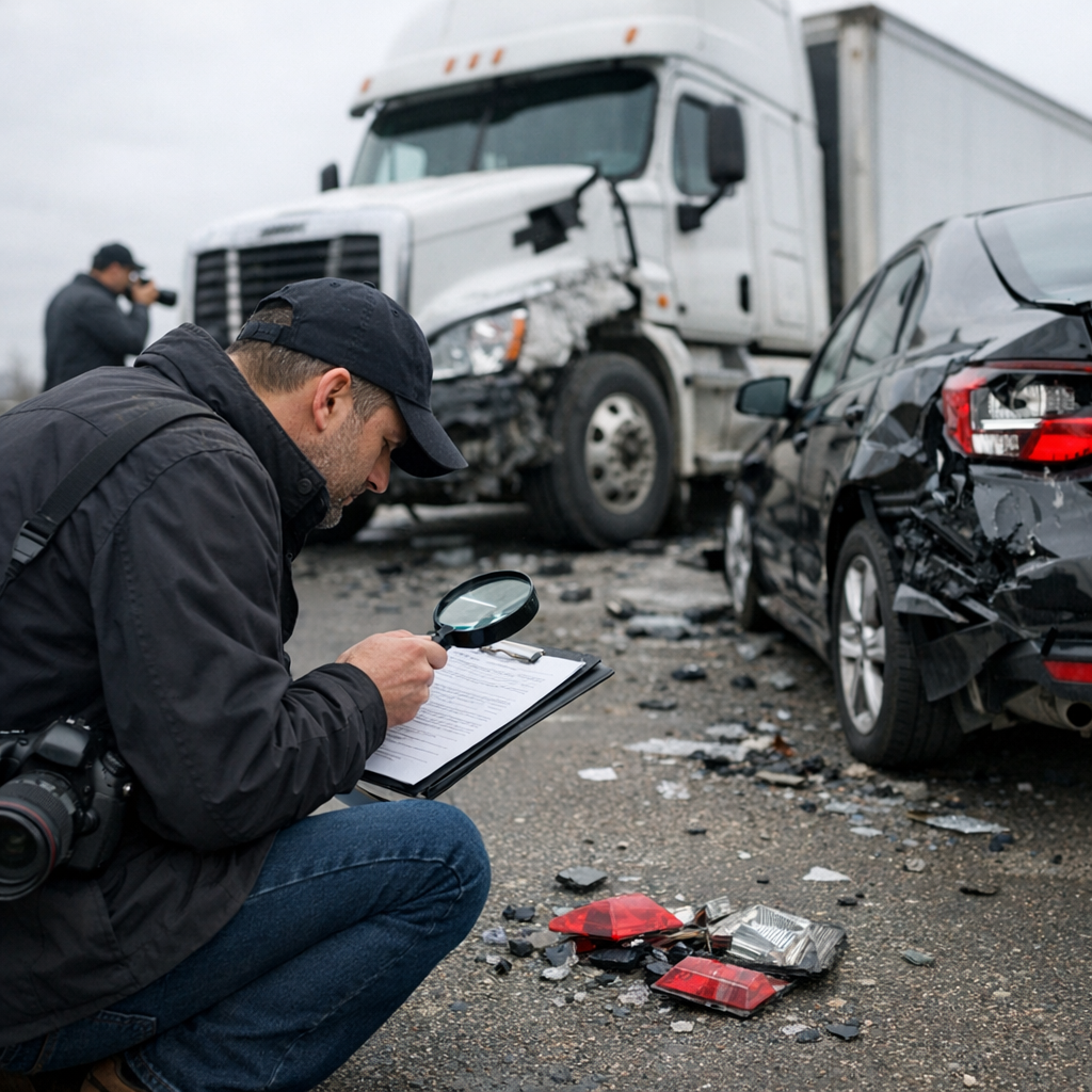 fraud investigation truck accident insurance illustration for How Fraud Investigations Work in Truck Accident Insurance Claim