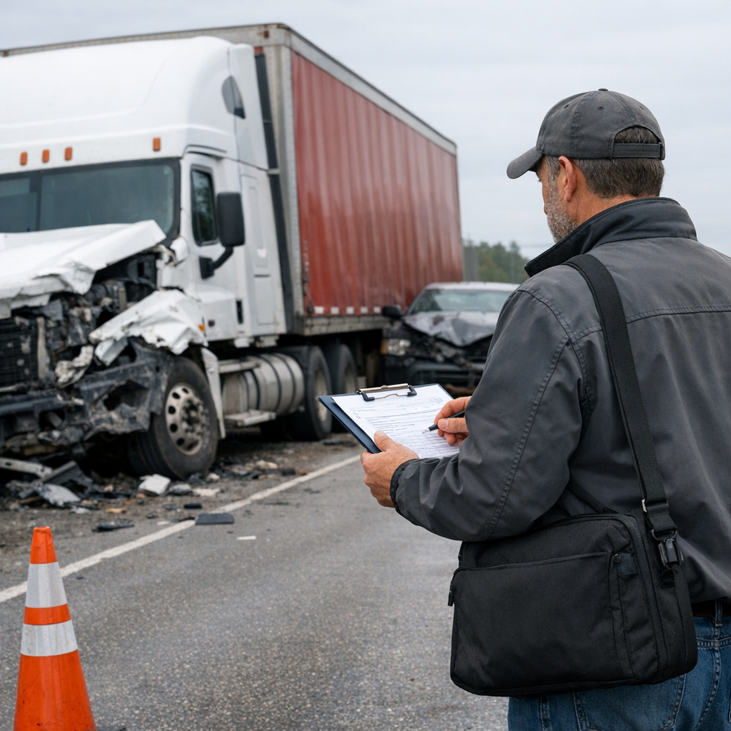 independent adjuster truck accident illustration for How Independent Adjusters Differ in Truck Accident Claims