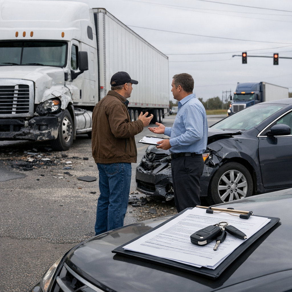 disputed liability truck accident insurance illustration for How Insurance Handles Disputed Liability in Truck Accidents