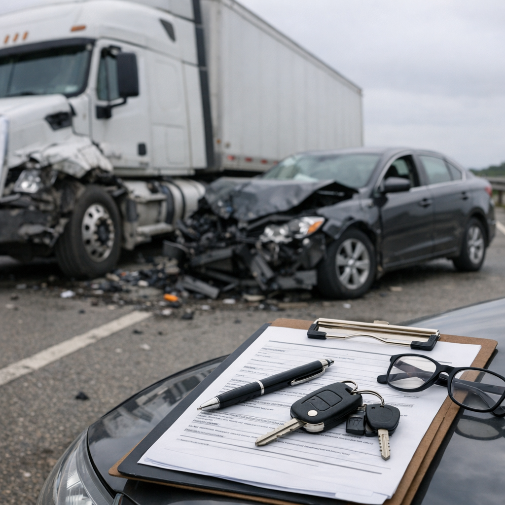 liability insurance truck accident illustration for How Liability Insurance Works in Truck Accidents