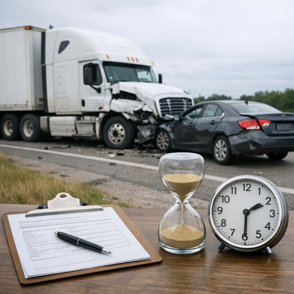 truck accident insurance claim timeline illustration for How long insurance claims take after truck accidents