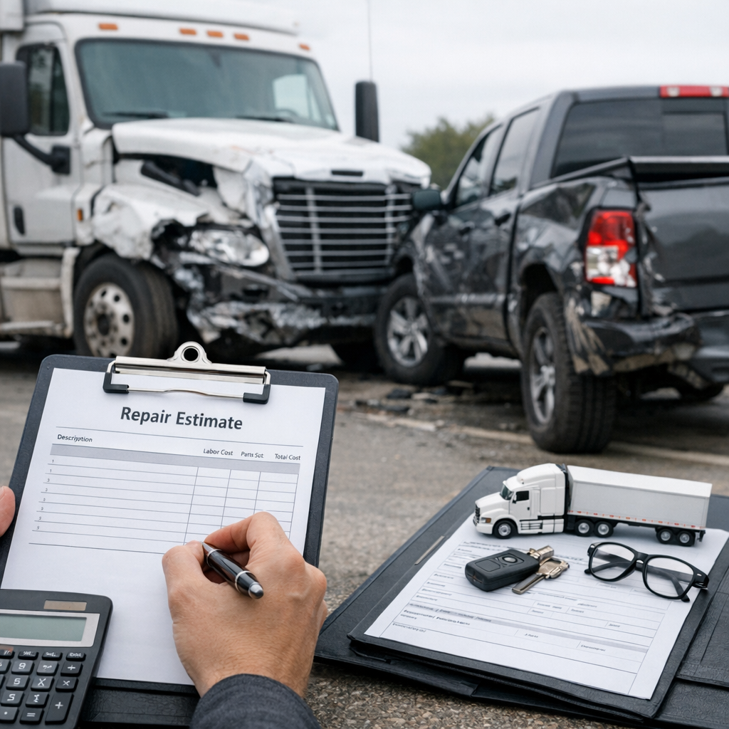 repair estimate truck accident insurance illustration for How Repair Estimates Affect Truck Accident Claims