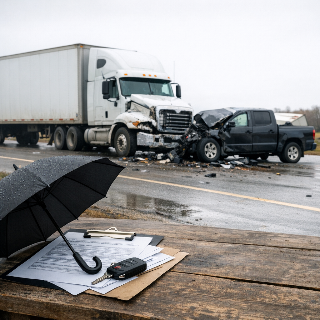 umbrella policy truck accident illustration for How Umbrella Policies Affect Truck Accident Claims