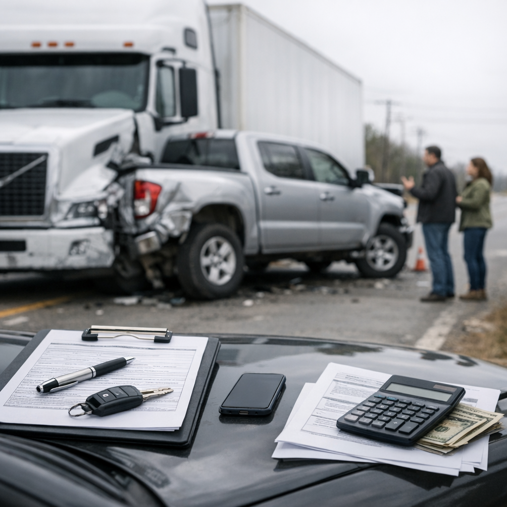 uninsured motorist truck accident claim illustration for How uninsured motorist coverage works after a truck accident