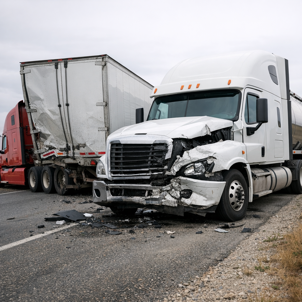 Illustration of Self Insured Trucking Company Accident Coverage
