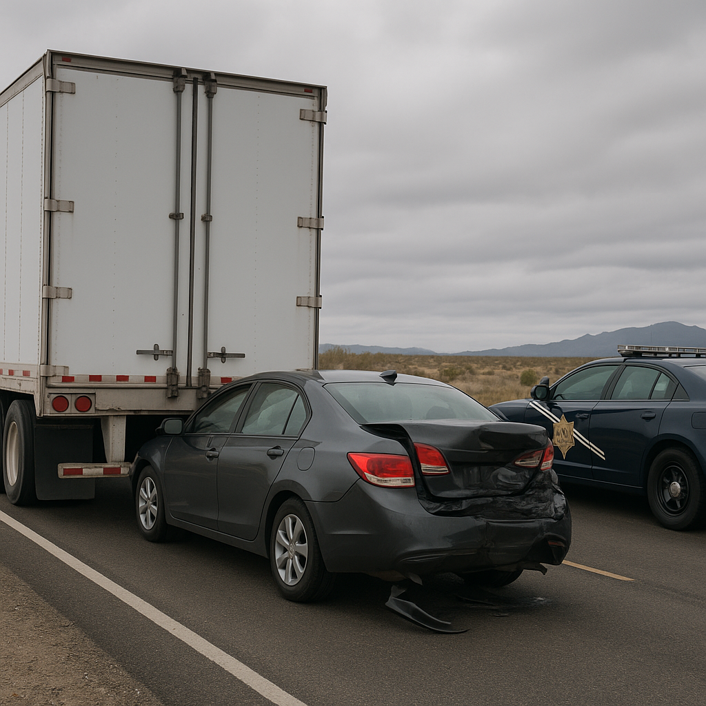 call Nevada Highway Patrol after truck accident illustration for Should I call Nevada Highway Patrol after a truck accident