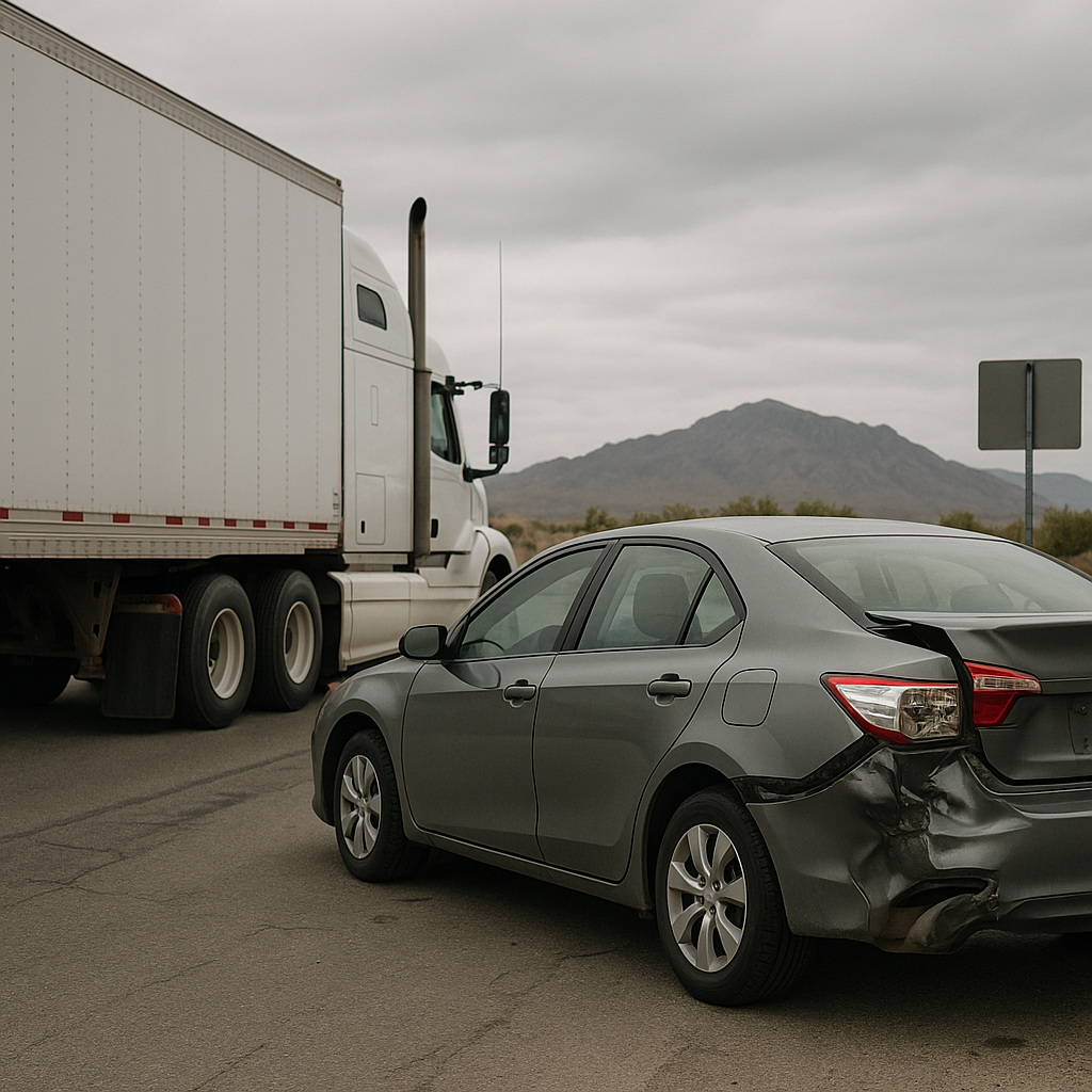 talk trucking company insurance Nevada illustration for Should I talk to the trucking company insurance in Nevada