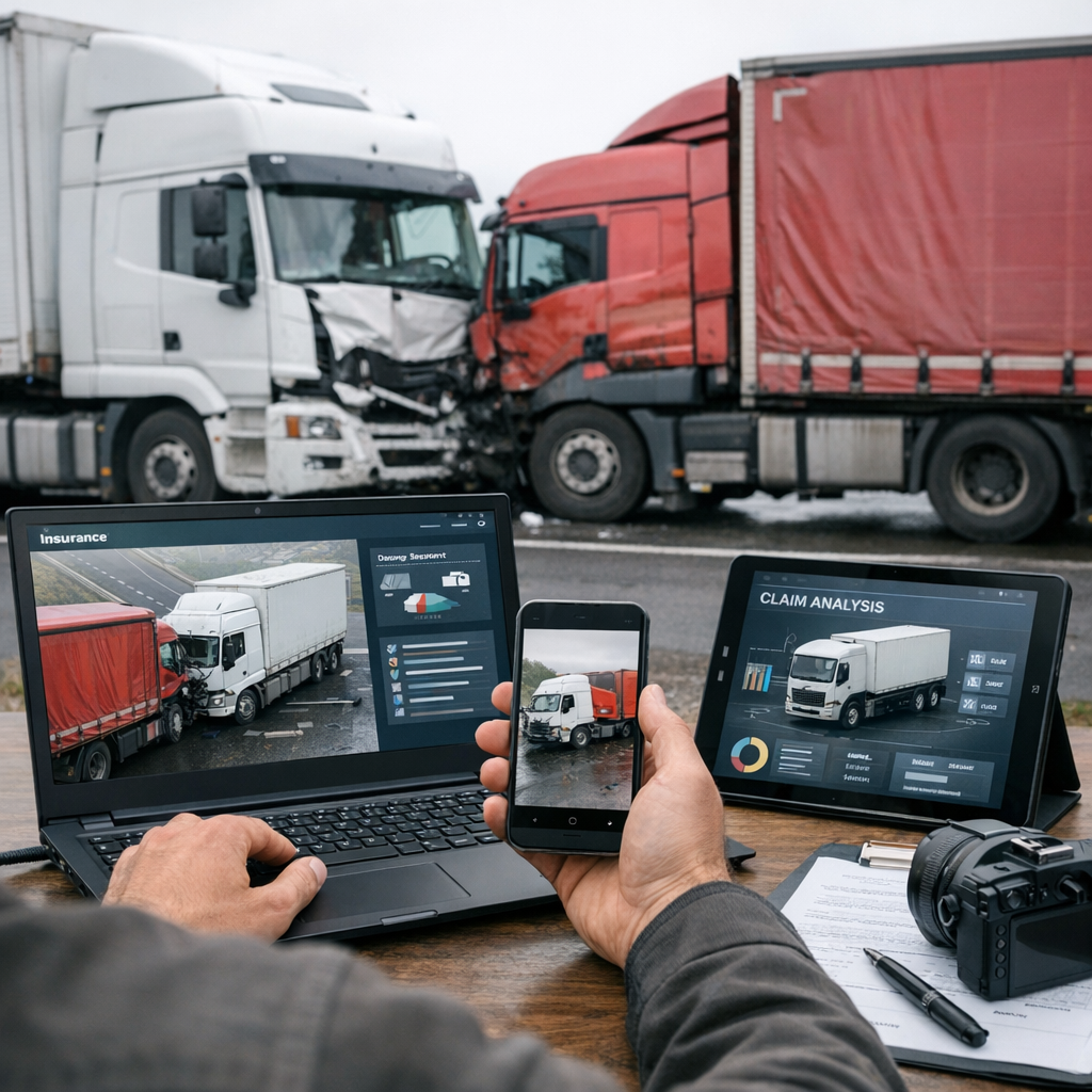 insurance technology truck accident illustration for What digital tools insurers use in truck accident claims
