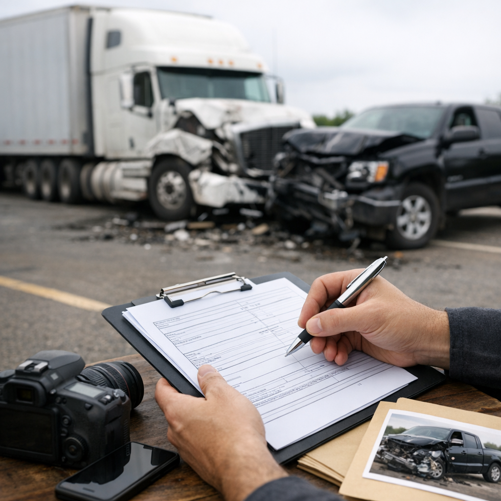 claim documentation truck accident illustration for What is claim documentation in truck accident cases