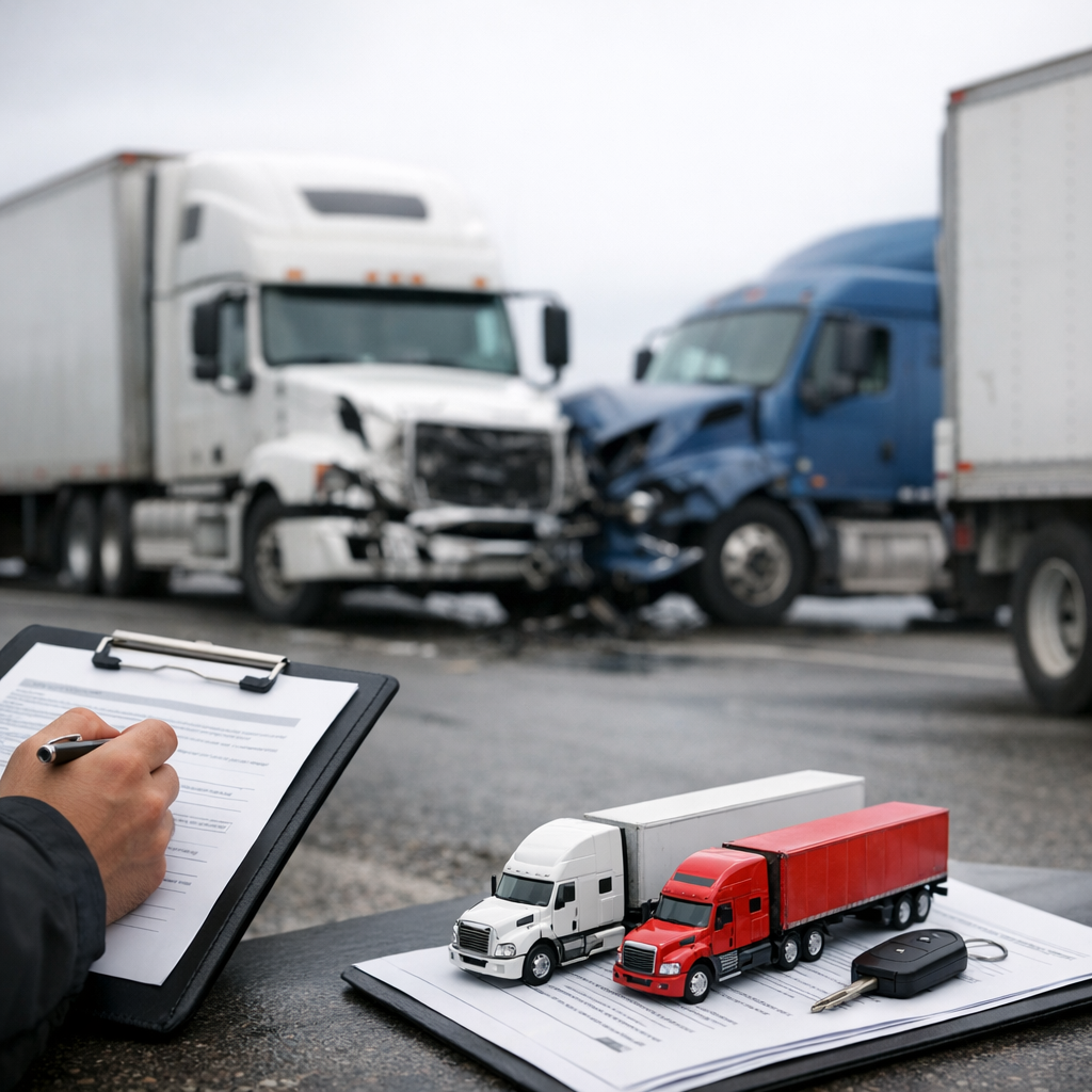 Illustration of What is Commercial Truck Insurance Coverage